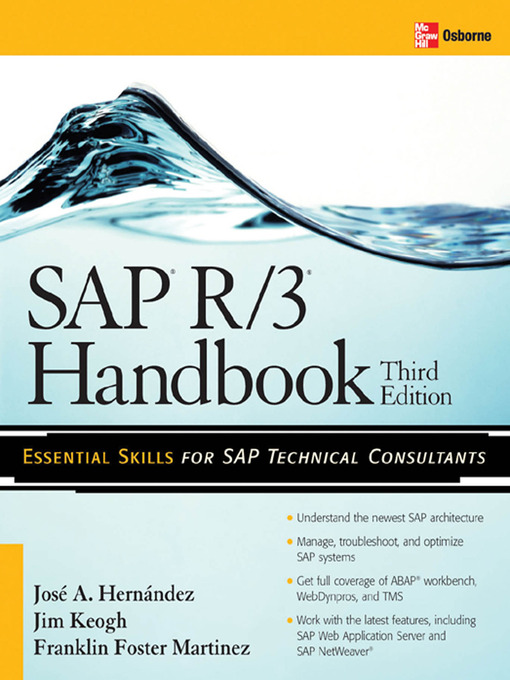 Title details for SAP R/3 Handbook by Jose Antonio Hernandez - Available